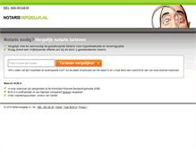 Tablet Screenshot of notarisvergelijk.nl